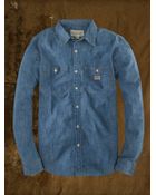 Denim & Supply Ralph Lauren Chambray Utility Shirt - Lyst