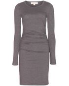 Michael Michael Kors Ruched Jersey Dress - Lyst
