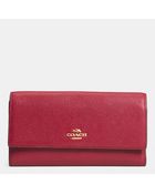 Coach Checkbook Wallet In Colorblock Leather - Lyst