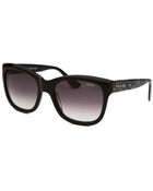 Kenzo Women'S Wayfarer Black And Grey Sunglasses - Lyst