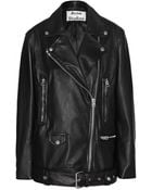 Acne Studios More Oversized Leather Jacket - Lyst