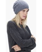 James Perse Cashmere Cable Knit Beanie - Lyst