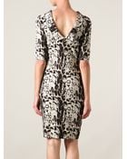 Blumarine Animal Print Dress - Lyst