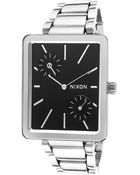 Nixon Women'S Ivy Silver-Tone Steel Black Dial - Lyst