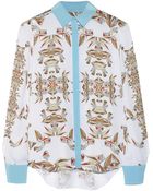 Prabal Gurung Printed Silk Shirt - Lyst