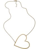 Jennifer Zeuner Marissa Large Open Heart Necklace - Lyst
