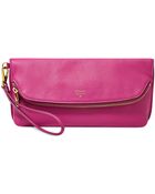 Fossil Preston Leather Foldover Pouch - Lyst