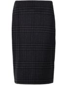 Adam Lippes Micro-Pleat Checked Skirt - Lyst