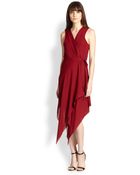 Haute Hippie Cascading Draped Silk Wrap Dress - Lyst