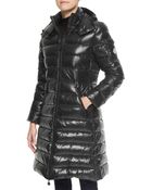 Moncler Hooded Long Puffer Coat - Lyst