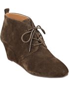 Nine West Illusion Wedge Booties - Lyst