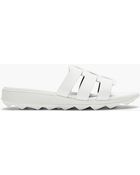 Christopher Kane White Leather Slip_on Sandals - Lyst