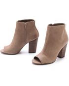 Steven By Steve Madden Clara Open Toe Booties - Lyst