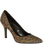 Nine West Printed Pointed Toe Pumps - Lyst
