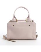 Chloé Lilac And Beige Leather Triple Top Zip 'Dalston Trunk' Bag - Lyst