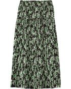 Marni Pleated Floral-Print Silk Midi Skirt - Lyst