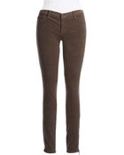 Dittos Jessica Corduroy Ankle Zip Leggings - Lyst