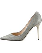 Jimmy Choo Abel Glitter Pointed Pump - Lyst
