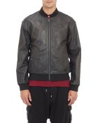 Marc By Marc Jacobs Trevor Leather Bomber Jacket - Lyst