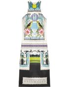Mary Katrantzou Rodizio Printed Silk-Twill Dress - Lyst