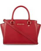 MICHAEL Michael Kors Selma Patent Leather Satchel - Lyst