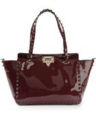 Valentino Rockstud Trapeze Tote - Lyst