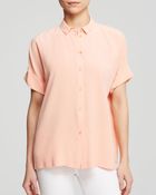 Lafayette 148 New York Britlee Silk Blouse - Lyst