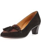Gravati Bicolor Suede Tassel Pump - Lyst