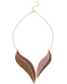 ABS By Allen Schwartz Metallic Petal Collar Necklace - Lyst