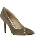 Charlotte Olympia Natalie Suede Pump - Lyst