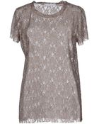 Les Copains Short Sleeve Tshirt - Lyst