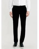 Lac Bk Velvet Ultra Skinny Trousers - Lyst