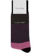Calvin Klein Pattern Dot Crew Socks Purplegrey - Lyst