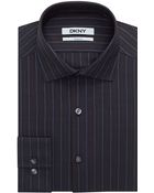 DKNY Regular Fit Pencil Stripe Dress Shirt - Lyst