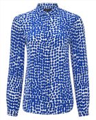 Jaeger Silk Abstract Spot Blouse - Lyst