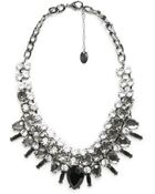 Violeta By Mango Crystal Rhinestone Necklace - Lyst