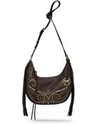 Michael Kors Rhea Studded Leather Small Shoulder Bag - Lyst