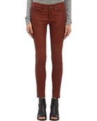 Rag & Bone Leather Skinny Jeans - Lyst