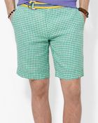 Ralph Lauren Polo New Haven Checked Linen Short - Straight Fit - Lyst