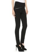 Donna Karan New York Ankle Zip Slim Pants - Black - Lyst