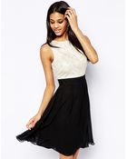 Little Mistress Floral Sequin Babydoll Prom Dress - Lyst