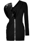 Anthony Vaccarello Asymmetric Top Bustier Dress - Lyst