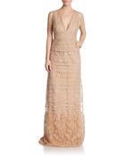 Valentino Embellished Silk Lace Gown - Lyst
