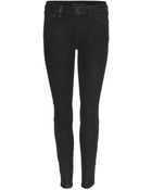 J Brand Cropped Suede Jean Leggings with Zippered Ankles - Lyst