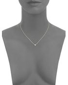 Kacey K Diamond & 14K Gold Single Triangle Necklace - Lyst