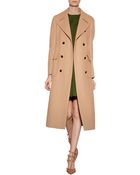 Valentino Wool-Angora Double-Breasted Coat - Lyst