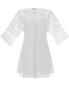 Blumarine Embroidered Organza Shirt Dress - Lyst