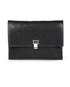 Proenza Schouler Large Woven Lunch Bag Clutch - Lyst