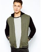 Asos Bomber with Hood - Lyst
