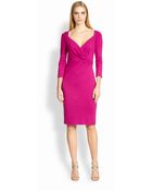 ESCADA Crossover Bodice Dress - Lyst